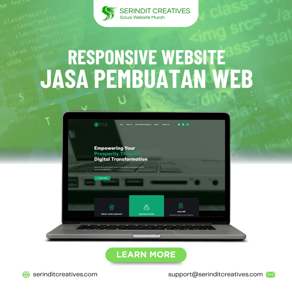 jasa pembuatan website oleh Serindit Creatives