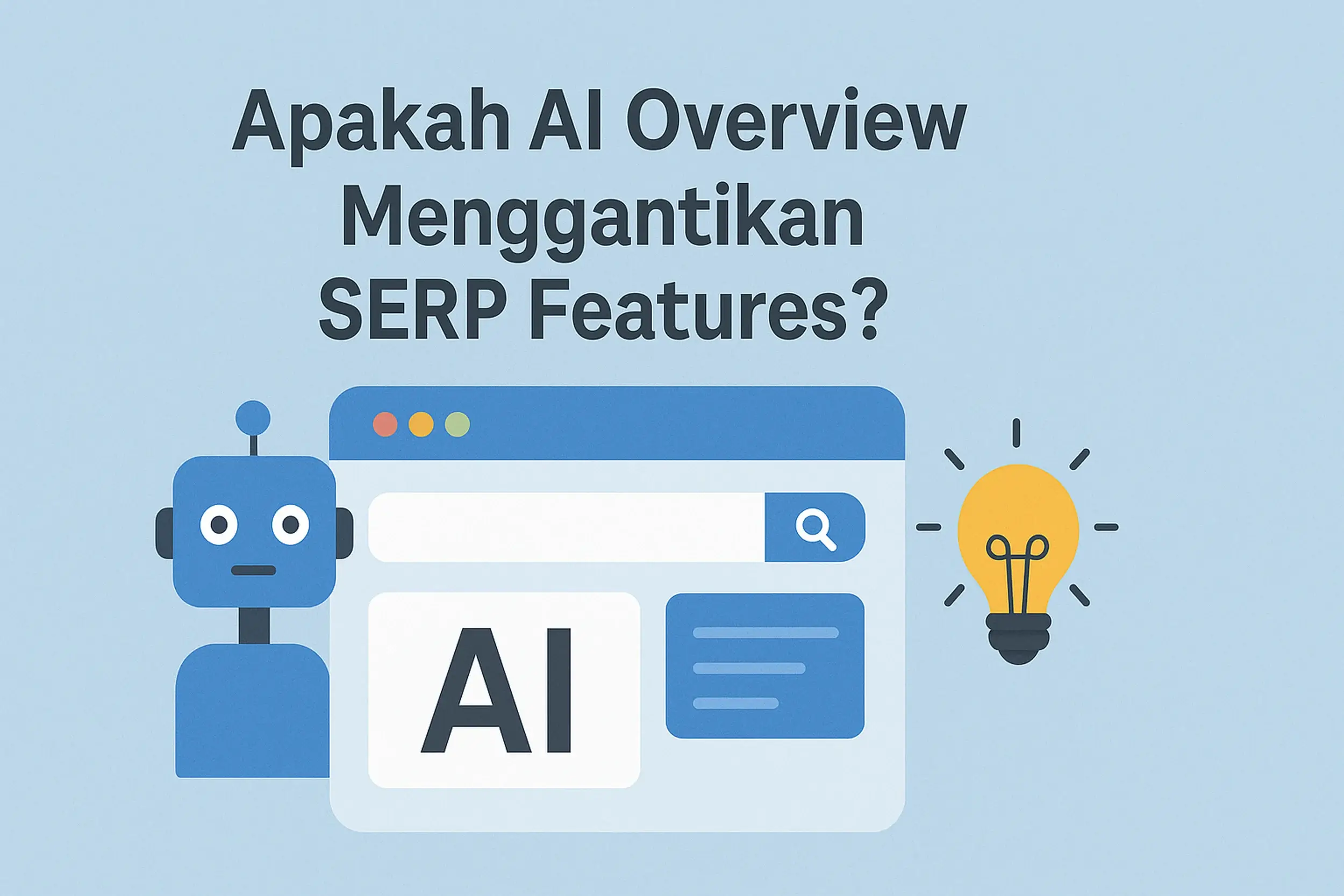 apakah ai overview menggantikan serp features