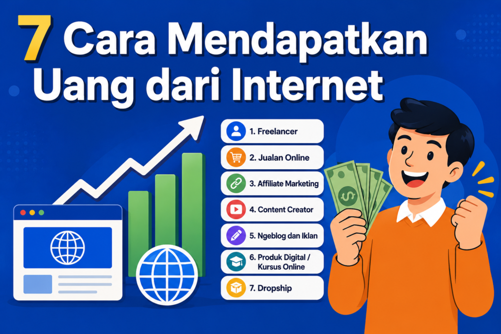 cara mendapatkan uang dari internet